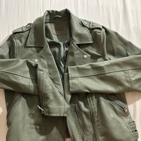 Sage Leather Jacket - Picture 2 of 7